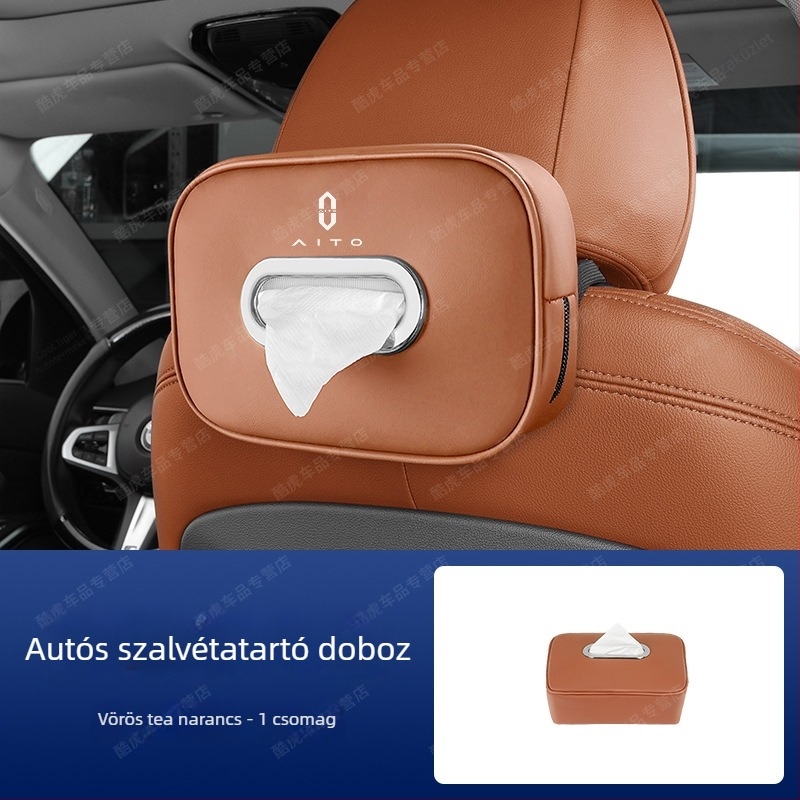 Lógó autózsebkendő-tartó Wenjie M5/M7/M9-hez, belső átalakítási kiegészítő