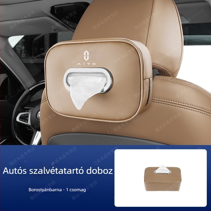 Lógó autózsebkendő-tartó Wenjie M5/M7/M9-hez, belső átalakítási kiegészítő