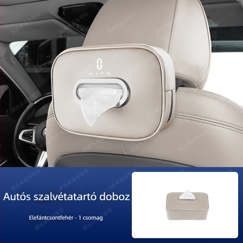 Lógó autózsebkendő-tartó Wenjie M5/M7/M9-hez, belső átalakítási kiegészítő
