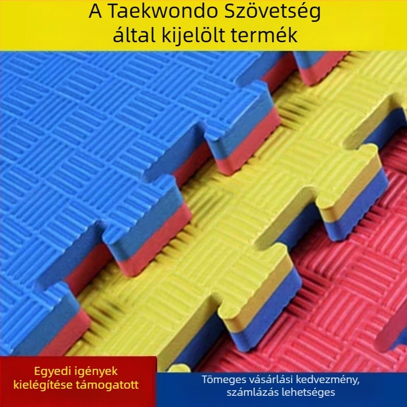 Személyre szabott taekwondo matrac harcművészeti edzőterembe, 1 m moduláris habos matrac