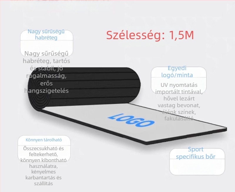 Harcművészeti edzőmatrac – gurulós tatami Taekwondo, boksz, judo és MMA számára, habos anyagból