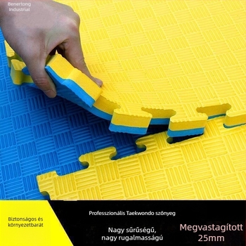 Környezettudatos Taekwondo matrac, habból készült padló puzzle 1x1 m, széles edzőtermi matrac
