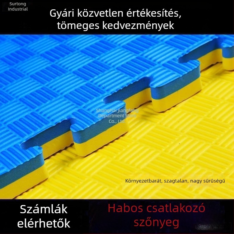 Környezettudatos Taekwondo matrac, habból készült padló puzzle 1x1 m, széles edzőtermi matrac