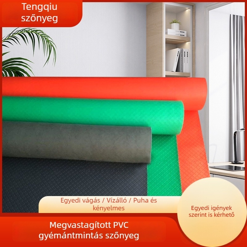 Négyzetes mintázatú csúszásmentes PVC padlómat beltéri edzőteremhez, sportcsarnokhoz, játszótérhez, uszodához és folyosóhoz