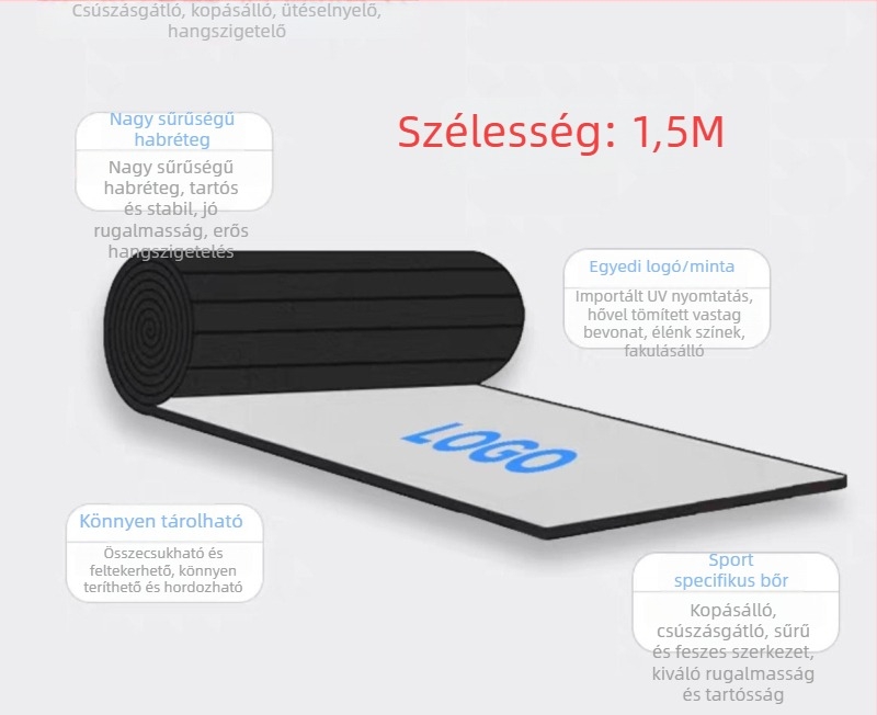 Sanda harcművészeti talajtakaró edzésre, EVA anyagú gördülő matrac küzdelemhez és birkózáshoz