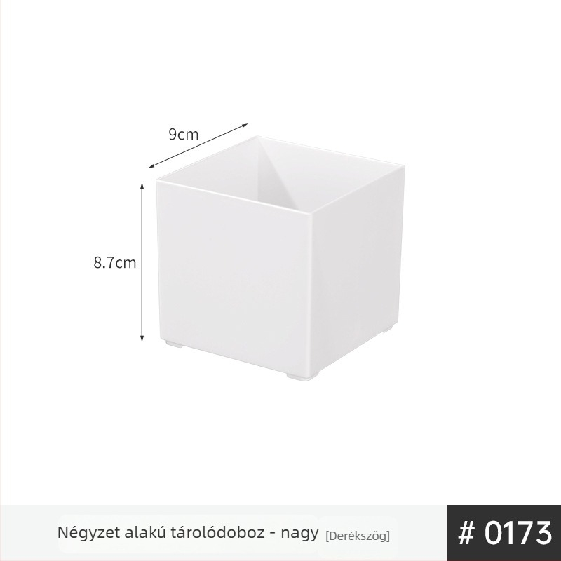 Műanyag fiókrendező, beépített rekeszekkel, asztalhoz és szekrényhez, irodai kellékekhez és kozmetikumokhoz