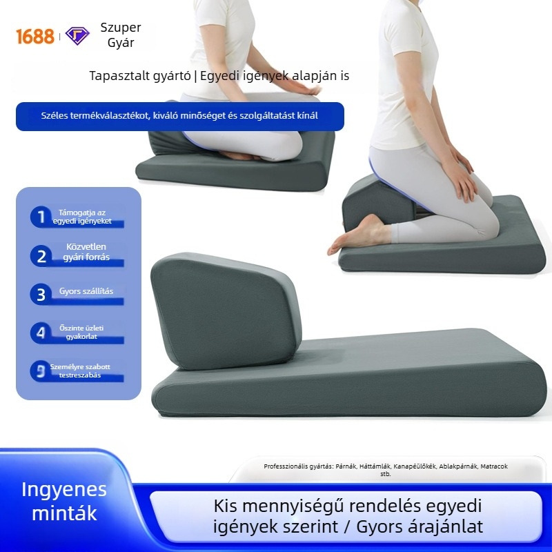 Személyre szabható meditációs jóga matrac, kényelmes ülő- és térdmeditációhoz