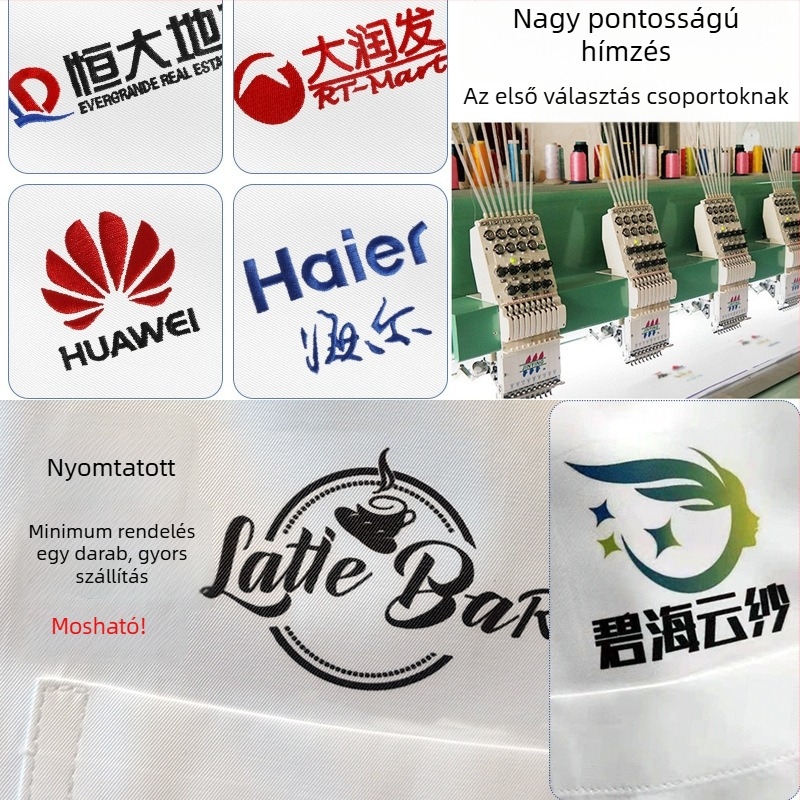 Férfi nyári rövid ujjú ing bambuszrostból, vasalásmentes, egyedi hímzett logóval, üzleti ruházat