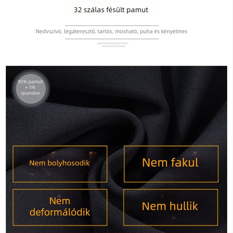 95% pamut női sportnadrág, magas derekú, harém stílusú, cropped hossz, könnyű, Tavasz 2026