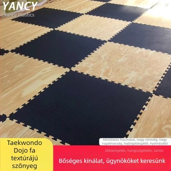 Fa mintás Taekwondo padlómat, varrat nélküli illesztés, EVA hab tömörített, környezetbarát és szagtalan, harcművészetek és Sanda számára