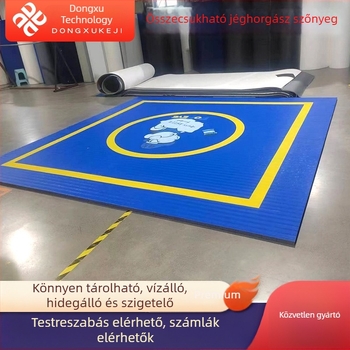 Téli vastag horgász matrac a jégre – hidegálló habos felület, bőrhatású bevonattal, kültéri kempingezéshez és sátorpadlóhoz