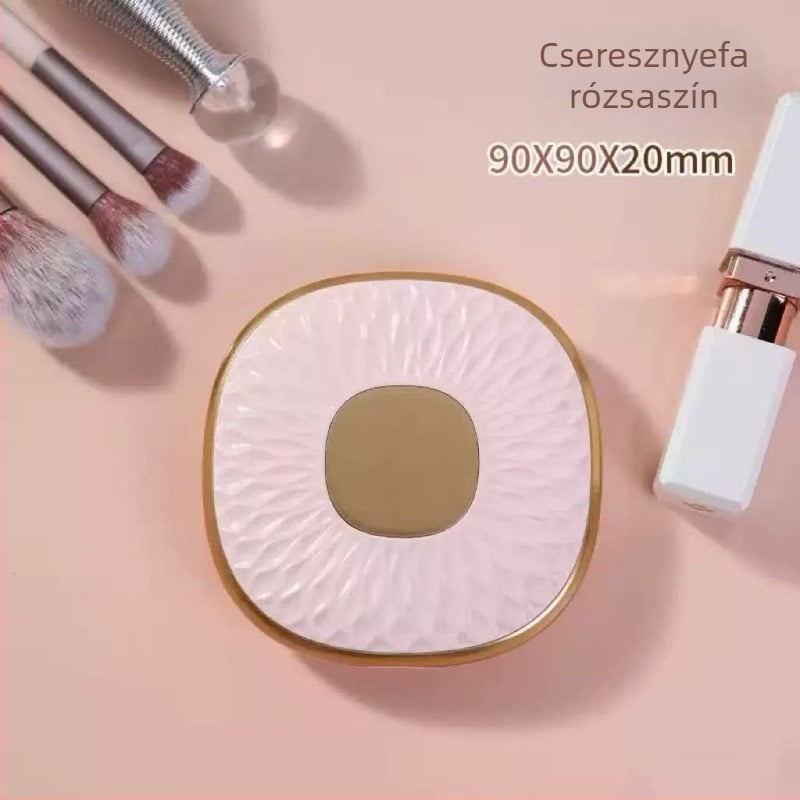 Kétoldalas összecsukható sminktükör, üvegfelülettel, könnyű luxus, retro stílus, otthoni használatra és diákszállásokra