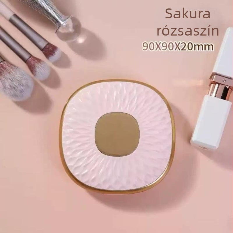 Kétoldalas összecsukható sminktükör, üvegfelülettel, könnyű luxus, retro stílus, otthoni használatra és diákszállásokra