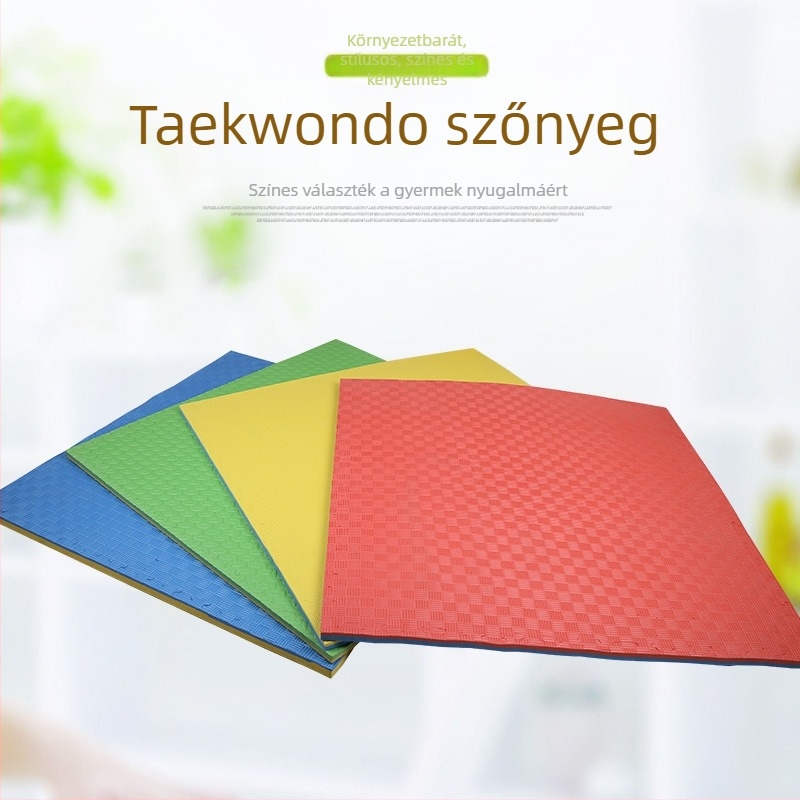 Guantong Taekwondo EVA habos padlómat, szagtalan, 5 darabos készlet Taekwondo edzéshez