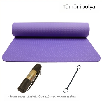 Gyerekeknek szóló jógamatrac, csúszásmentes, kétoldalas, TPE, 6 mm, 61 × 122 cm, otthoni használatra