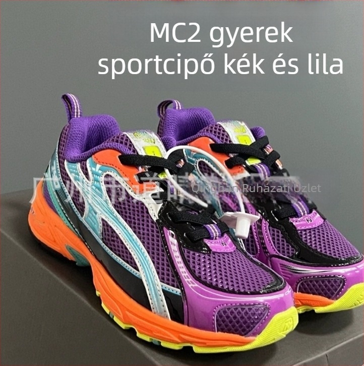 N740 Légáteresztő gyerek futócipő elasztikus pánttal