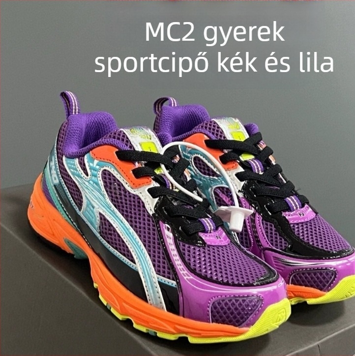 N740 Légáteresztő gyerek futócipő elasztikus pánttal