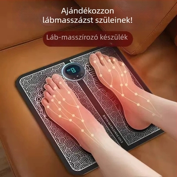 Lábmasszírozó párna EMS-sel és vibrációval – vezeték nélküli távirányító, otthoni használatra