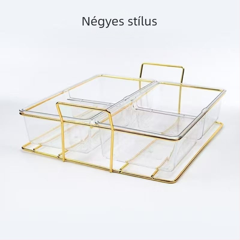 Műanyag rekeszes tároló doboz asztali résszel, könnyed luxus stílusban, szukkulensek számára