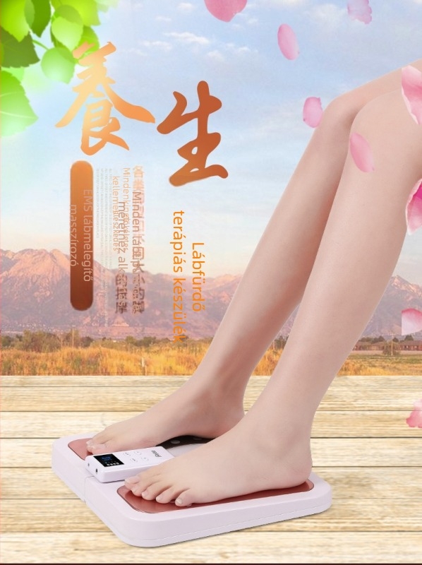 EMS gyógyító pulzusos lábmasszírozó infravörös fűtéssel — lábmasszázs párna USB töltéssel