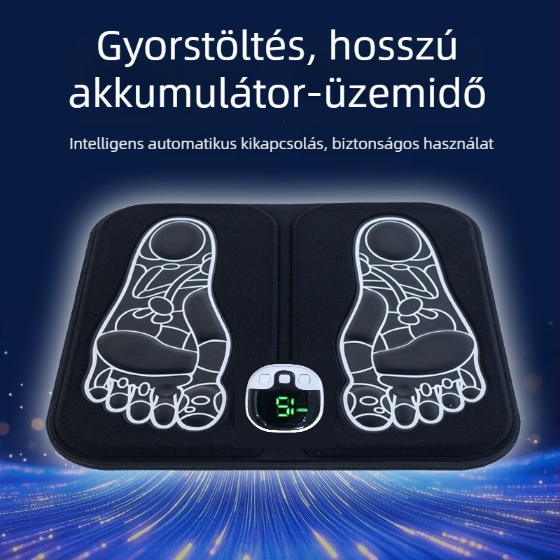 Otthoni talpmasszírozó EMS mikroáram-stimulációval és akupunktúra-pontmasszázs párna