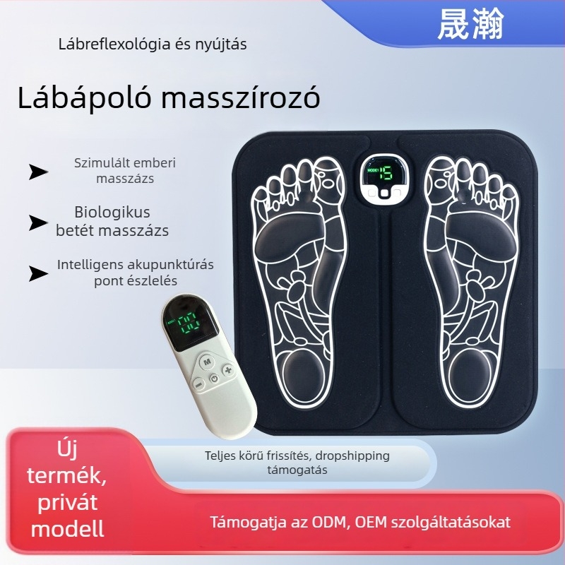 Otthoni talpmasszírozó EMS mikroáram-stimulációval és akupunktúra-pontmasszázs párna