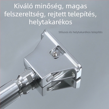 Nagy teherbírású cinkötvözet rejtett lemez tartó, T-alakú mozgatható polctartó, láthatatlan hengertartó