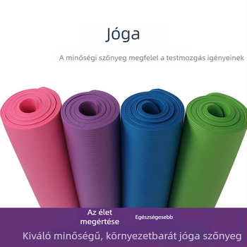NBR jóga matrac, 15 mm vastagság, 61 cm szélesség, csíkos mintázat