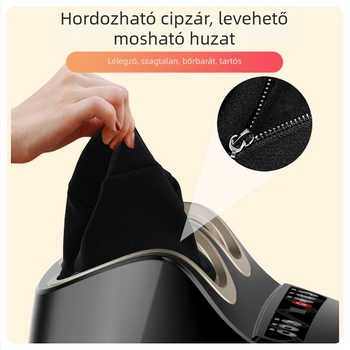 Hengshi talpmasszírozó készülék görgőkkel, légzsákokkal és melegíthető kompresszióval, otthoni használatra