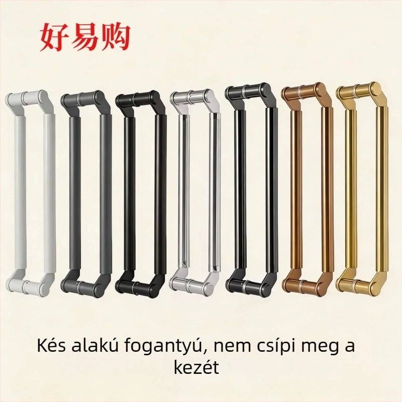 Üvegtajtó fogantyú, rozsdamentes acél penge formájú fogantyú, keretes profilú ajtó fogantyú, sarokfogantyú, csúszóajtóhoz való fogantyú, modern minimalist stílus