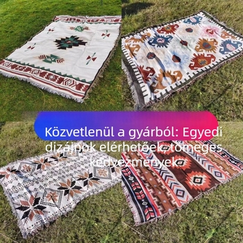 Sucre kemping pléd, asztalterítő és piknik matrac etnikus stílusban