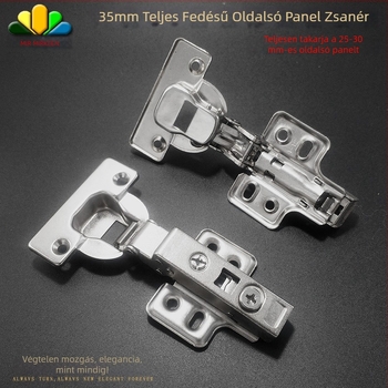 35 mm teljes lefedésű hidraulikus szekrényajtó pántok, panel vastagsága 25–30 mm, cink ötvözet