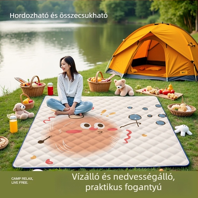 2026-os új kültéri hordozható piknik matrac, nedvességálló és vízálló, ideális strandhoz, fűhöz és szabadtéri sétákhoz
