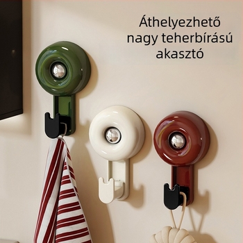 Antik stílusú, nagy vákuumos kampó, fúrás nélkül, többfunkciós kabát- és sapkaakasztó, konyha és otthon