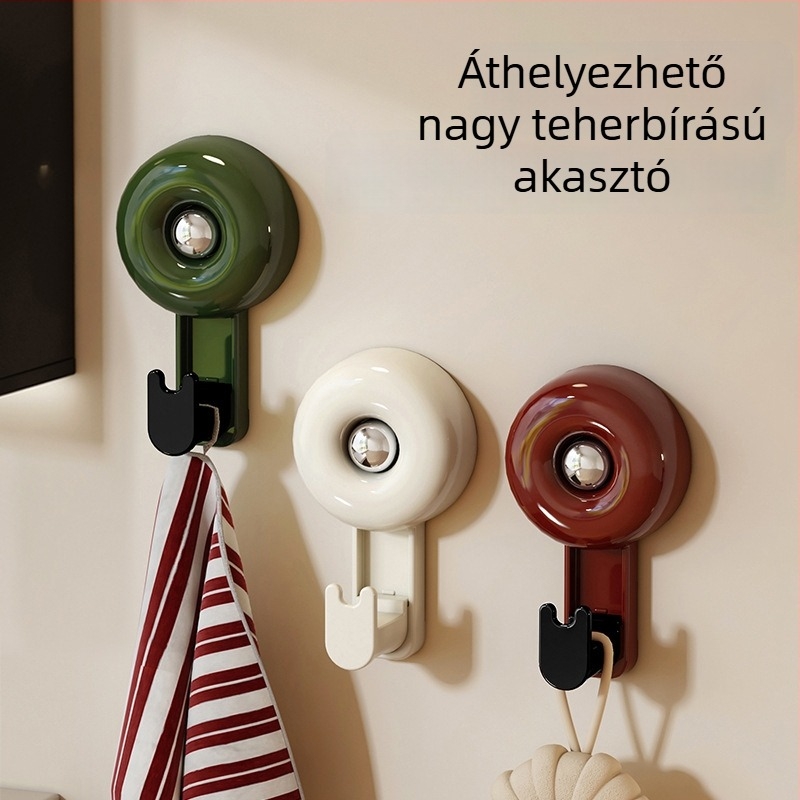 Antik stílusú, nagy vákuumos kampó, fúrás nélkül, többfunkciós kabát- és sapkaakasztó, konyha és otthon