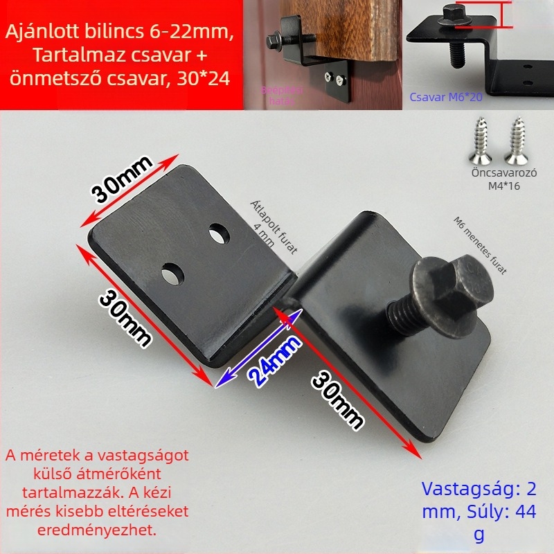 Fekete állítható Z-alakú sarok konzol függönyfalhoz, vas sarok, hardver csatlakozó, 30 szélesség