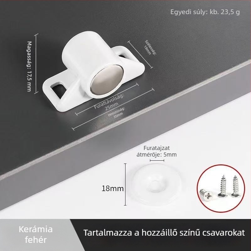 Erős mágneses szekrényajtó rögzítő – láthatatlan belső ajtóhoz