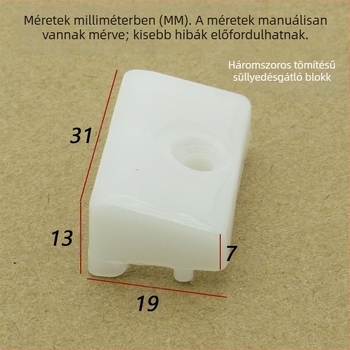 Műanyag‑acél ablakok anti‑süllyedés blokk, nyitható ablak emelő blokk, emelő blokk, távtartó párna, műanyag‑acél ablak tartozékok