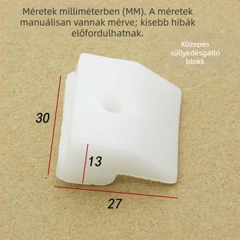 Műanyag‑acél ablakok anti‑süllyedés blokk, nyitható ablak emelő blokk, emelő blokk, távtartó párna, műanyag‑acél ablak tartozékok