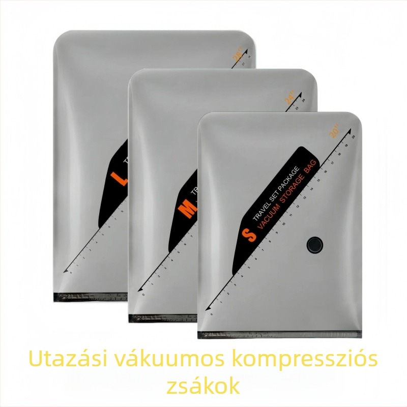 Xuantong vákuumos tömörítő zacskók készlet paplanok és ruhák tárolására, vastított kivitel, pumpa mellékelve