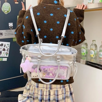 Női Ita táska világító táblát tartóval koncertrajongók számára, nagy kapacitású, váll- vagy crossbody