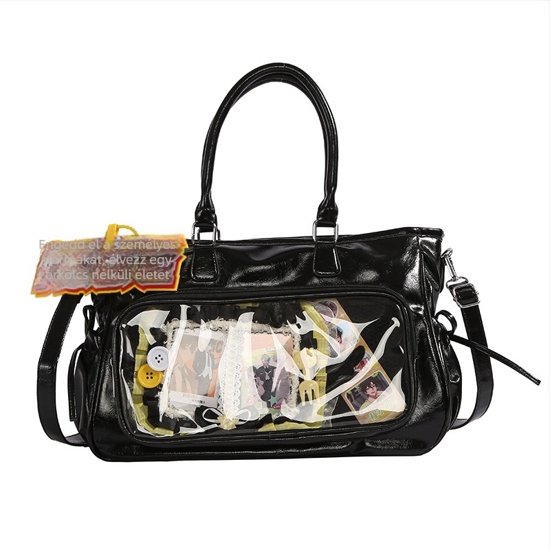 Női Ita táska világító táblát tartóval koncertrajongók számára, nagy kapacitású, váll- vagy crossbody