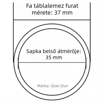 Vízálló szekrényajtó-pántfedél – tömítő sapka a pántlyukakhoz, nedvesség- és szagellenálló