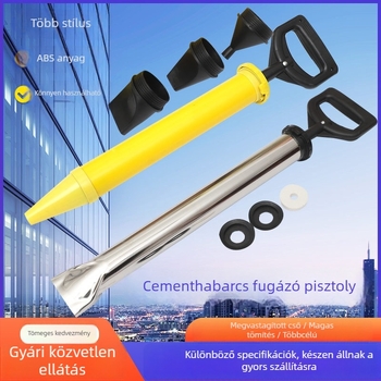 Cementhabarcs tömítőpisztoly ajtók és ablakok tömítéséhez – grouting eszköz szívóhengerrel, kézi injekció