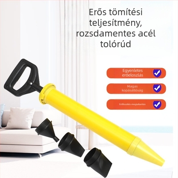 Cementhabarcs tömítőpisztoly ajtók és ablakok tömítéséhez – grouting eszköz szívóhengerrel, kézi injekció