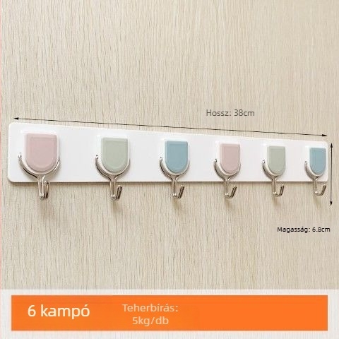 Konyhai ragasztóhorogok sorozata, aranyos hosszú csíkokkal, fúrás nélkül, erős falra szerelhető ruhakasztók, divatos