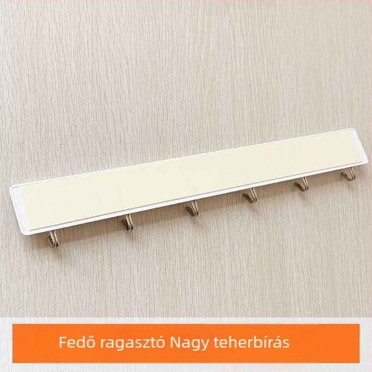 Konyhai ragasztóhorogok sorozata, aranyos hosszú csíkokkal, fúrás nélkül, erős falra szerelhető ruhakasztók, divatos