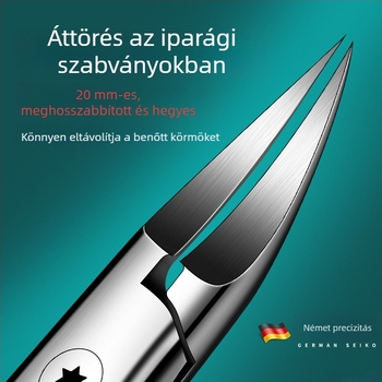 Sascsőrű körömvágó olló, körömolló – pedikűr eszközök, speciális olló a lábujj körmök vágásához