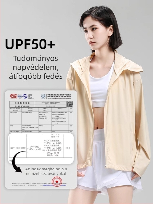 Uniszex könnyű kapucnis UV-védett széldzseki, nyári nylon anyagú, UPF50+, gyorsan száradó, légáteresztő, kerékpárhoz, túrázáshoz, hegymászáshoz és szabadtéri tevékenységekhez