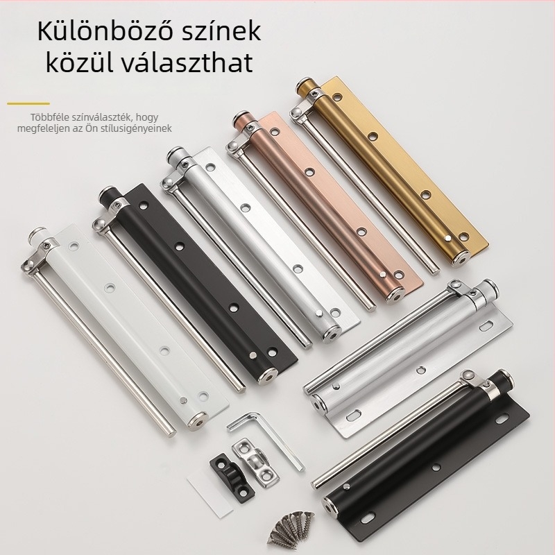 Rozsdamentes acél ajtócsukó otthoni használatra, egyszerű és csendes záróeszköz, toló-húzó ütközésgátló mechanizmus